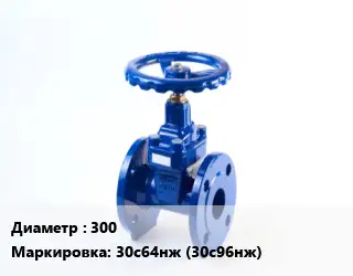 Задвижка стальная 300 30с64нж (30с96нж)